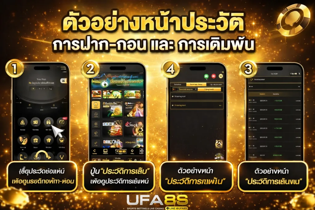 ตรวจสอบประวัติการเดิมพัน